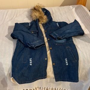 Winter Sherpa trucker jacket